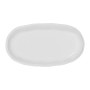 Plat ovale en faïence blanc 43 x 24 cm Darcy, Côté Table