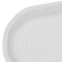 Plat ovale en faïence blanc 43 x 24 cm Darcy, Côté Table