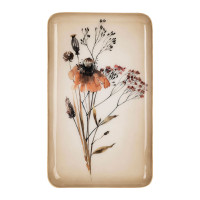 Plateau en fer 15 x 25 cm Floral, Côté Table