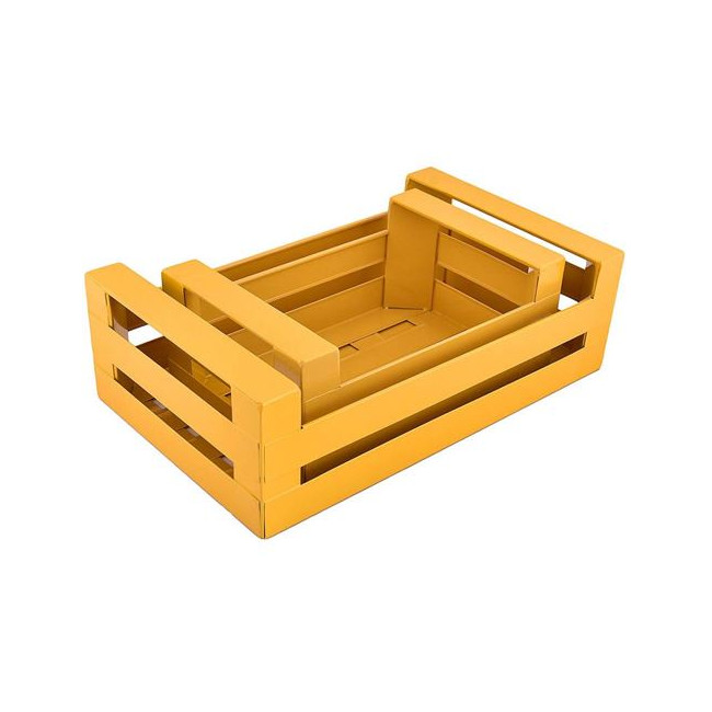 Cagette en métal Moutarde, Bazardeluxe