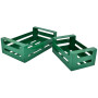 Cagette en métal Vert, Bazardeluxe