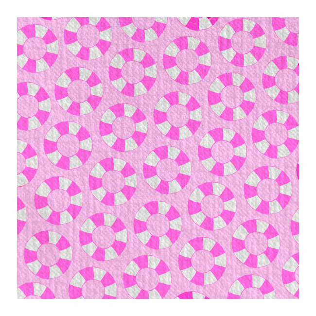 Serviettes en papier Bouée Rose, Françoise PAVIOT
