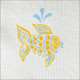 Serviettes en papier pm Poisson Ange, Françoise PAVIOT