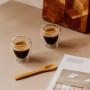 Set de 3 verres double paroi avec cuillères, Nuts