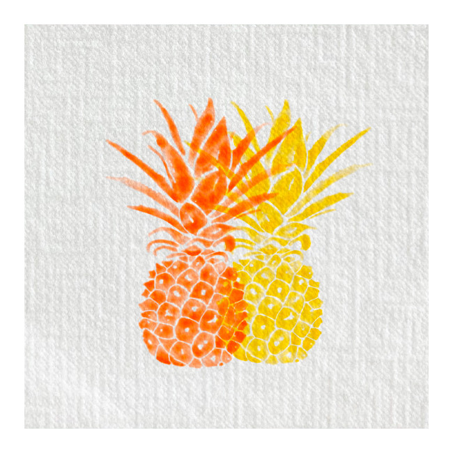 Serviettes en papier pm Ananas, Françoise PAVIOT