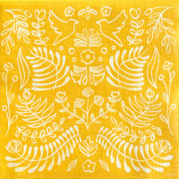 Serviettes en papier Amazonia Jaune, Françoise PAVIOT