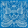 Serviettes en papier Amazonia Bleu, Françoise PAVIOT