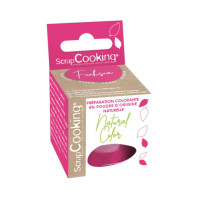 Colorant alimentaire naturel en poudre Rose foncé, ScrapCooking
