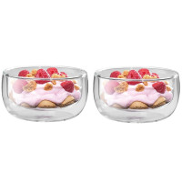 Set de 2 bols à desserts double paroi, Nuts