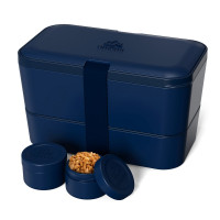 Boîte Bento Modulable 1.5 L Bleu Minuit, Umami