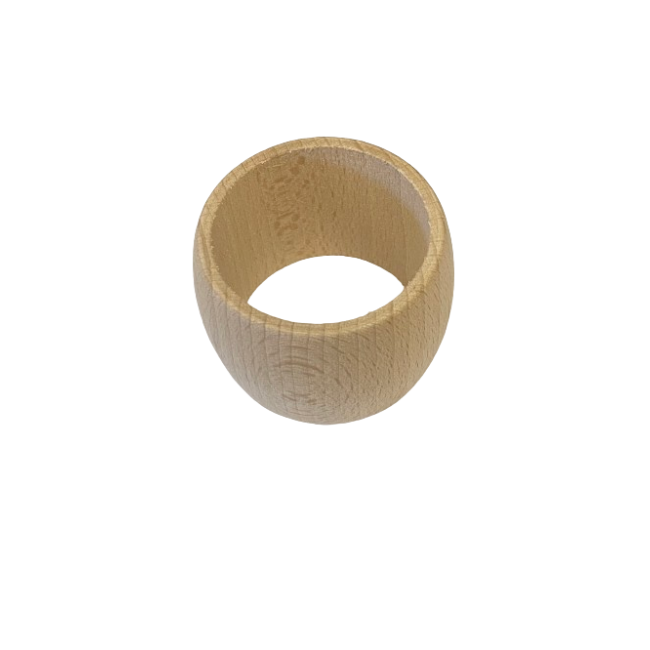 Rond de serviette en bois de Hêtre, Patisse