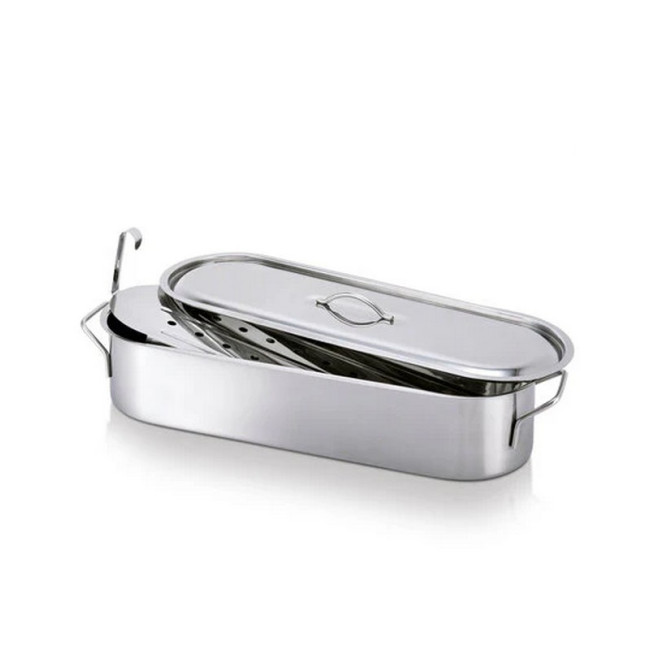 Poissonnière inox avec grille 50 cm, Beka