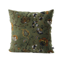 Coussin Cachemire Oil Green, Sud Etoffe