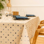 Nappe enduite Lorette Navy, Sud Etoffe