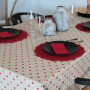 Nappe enduite Lorette Carmin, Sud Etoffe