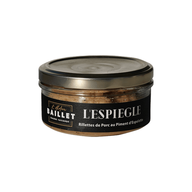 Rillettes de porc au Piment d'Espelette, Maison Baillet