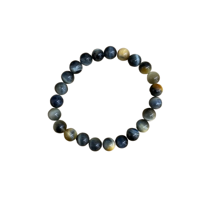 Bracelet Oeil de Tigre blanc, Koukouma & Co
