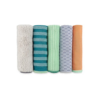 Lot 5 chiffons essentiels en microfibre recyclée, full circle®