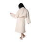 Peignoir Polaire Mixte WARM WOOL Écru, Sensei