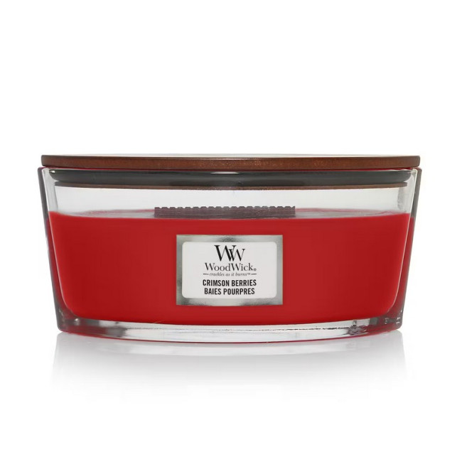 Bougie parfumée Ellipse Baies Pourpres, Woodwick