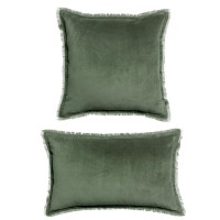 Coussin uni Fara Thym, Vivaraise