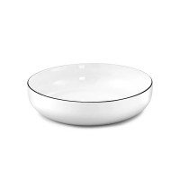 Assiette à salade et pâtes Yaka Noir, Médard de Noblat