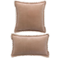 Coussin Uni Fara Taupe, Vivaraise