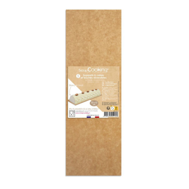 5 Semelles à Bûches 30cm, Scrapcooking