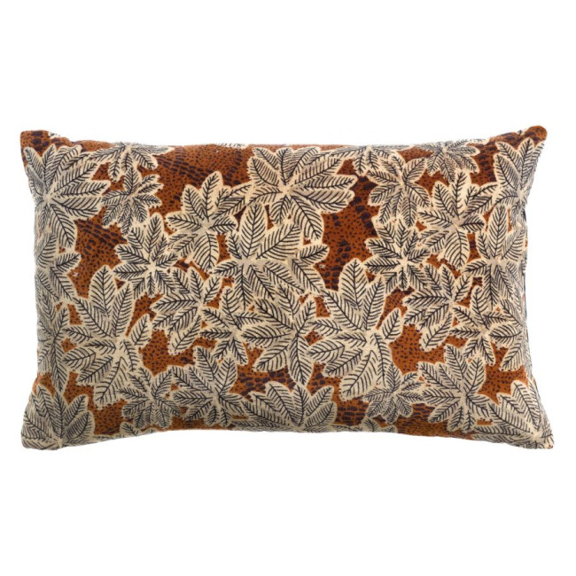 Coussin imprimé Ariane Rouille, Vivaraise