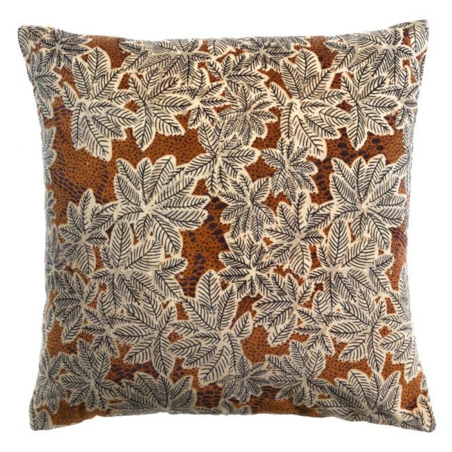 Coussin imprimé Ariane Rouille, Vivaraise