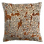 Coussin imprimé Ariane Rouille, Vivaraise