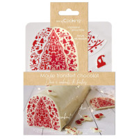 Moule embout de bûche motif Noël, Scrapcooking