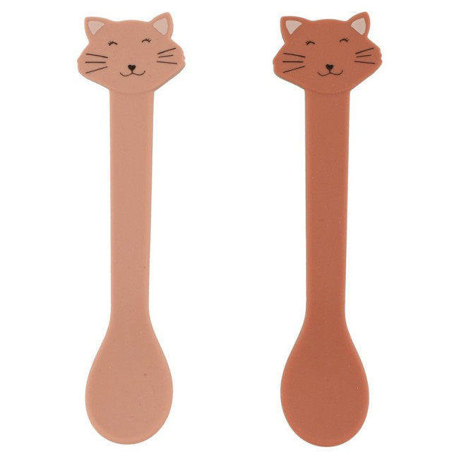Set 2 cuillères silicone Mrs Cat, Trixie