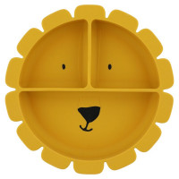 Assiette compartiments silicone avec ventouse Mr Lion, Trixie