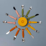 Set 3 couverts silicone Mr Fox, Trixie