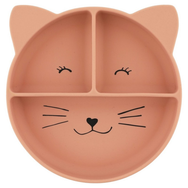 Assiette compartiments silicone avec ventouse Mrs Cat, Trixie