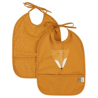 Set 2 bavoirs imperméables Mr Fox, Trixie