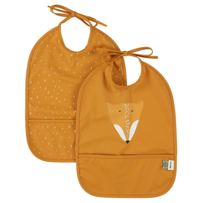 Set 2 bavoirs imperméables Mr Fox, Trixie
