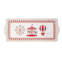 Plat à cake 35 x 15 cm Christmas Wonderland, Easy Life