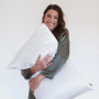 Taie d'Oreiller en Soie 51 x 76 cm Blanc, Emily's Pillow