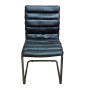 Chaise en cuir Limbourg noir, Siba