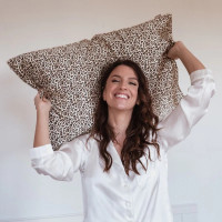 Taie d'Oreiller en Soie 51 x 76 cm Léopard, Emily's Pillow