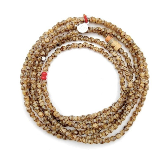 Collier et Bracelet 6 tours Joanna Caramel, Têtes Blondes