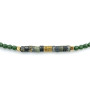 Collier et Bracelet 6 tours Nadège Green Forest, Têtes Blondes