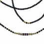 Collier et Bracelet 6 tours Black Panther, Têtes Blondes