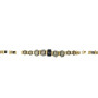 Collier et Bracelet 6 tours Python Slim, Têtes Blondes