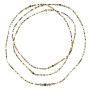 Collier et Bracelet 6 tours Python Slim, Têtes Blondes