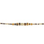 Collier et Bracelet 6 tours Léopard Slim, Têtes Blondes