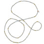Collier et Bracelet 6 tours Lizbeth Cristal, Têtes Blondes