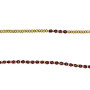 Collier et Bracelet 6 tours Caroline Rouge Cerise, Têtes Blondes